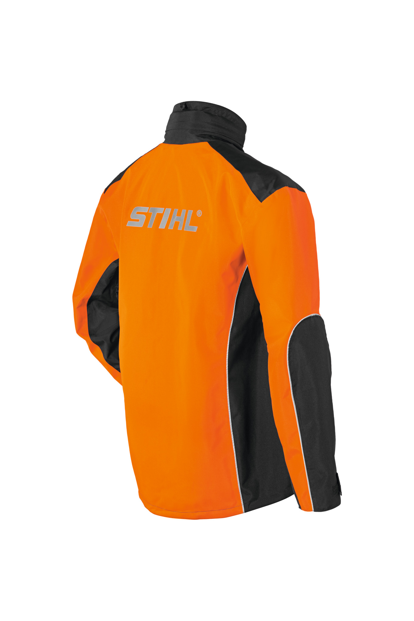 Wetterschutzjacke RAINTEC, schwarz/warnorange
