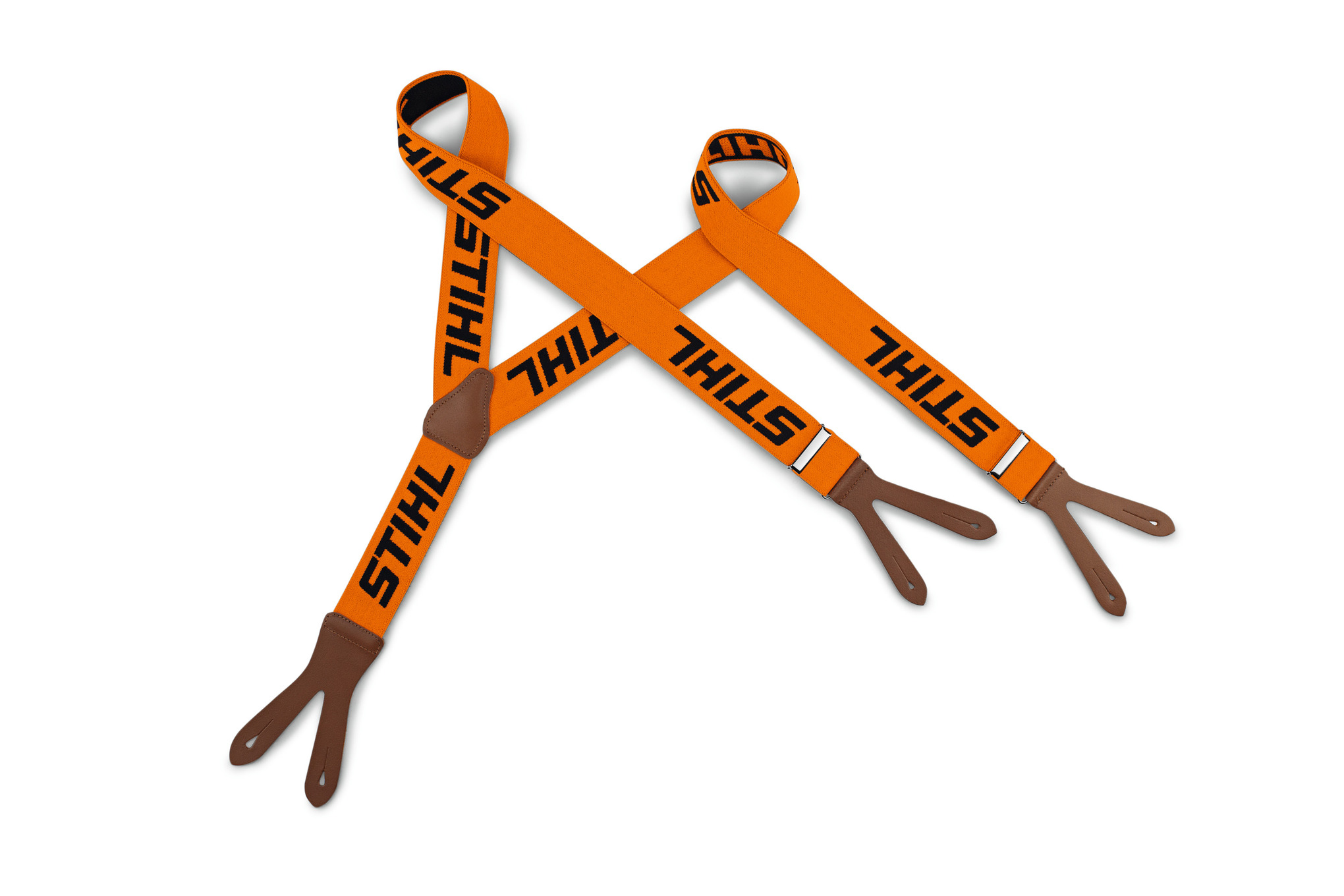 Hosenträger, orange, zum Knöpfen