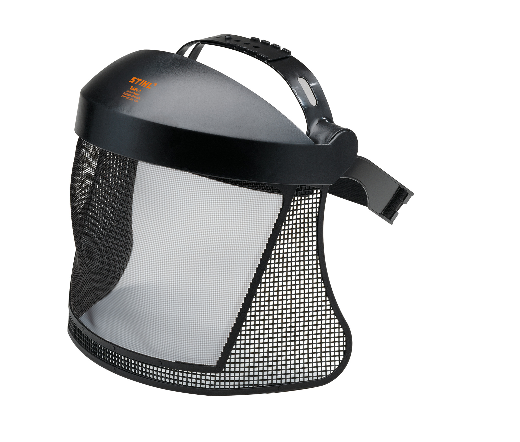 Visière intégrale courte avec grille en nylon