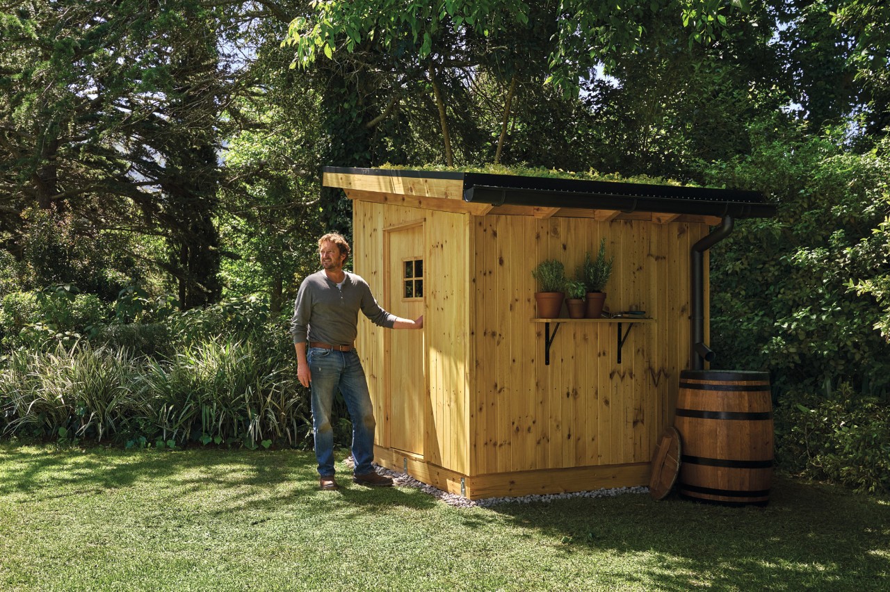 Gartenhütte bauen
