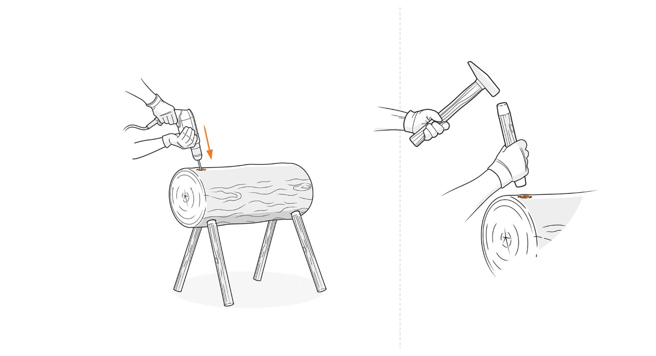 Illustration: Le renne est en cours d'assemblage