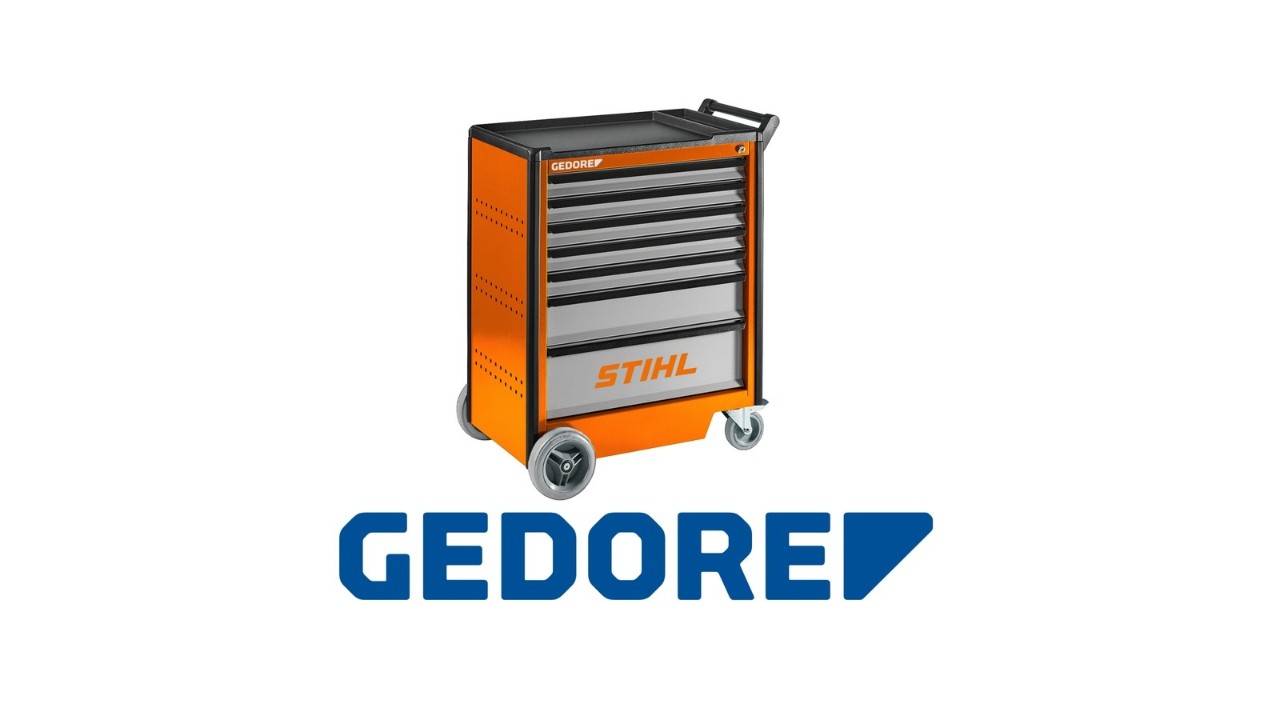 Logo de la marque GEODORE, au‑dessus un appareil de la marque