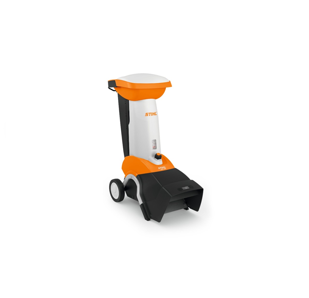 Biotrituratore da giardino STIHL GHE 450 su sfondo bianco